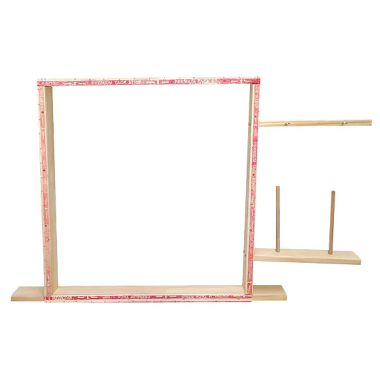 Tufting Gun Frame Wooden Rug Making Frame Kit Carpet Tuft Frame Suitable for Electric Carpet Gun Tabletop Display