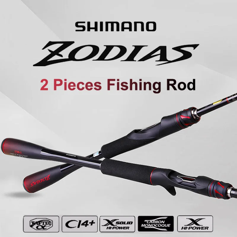 

SHIMANO ZODIAS Fishing Rods 2 Piece Spinning Casting Rod Microguide RING CI4+ Seat For Reel Freshwater Saltwater