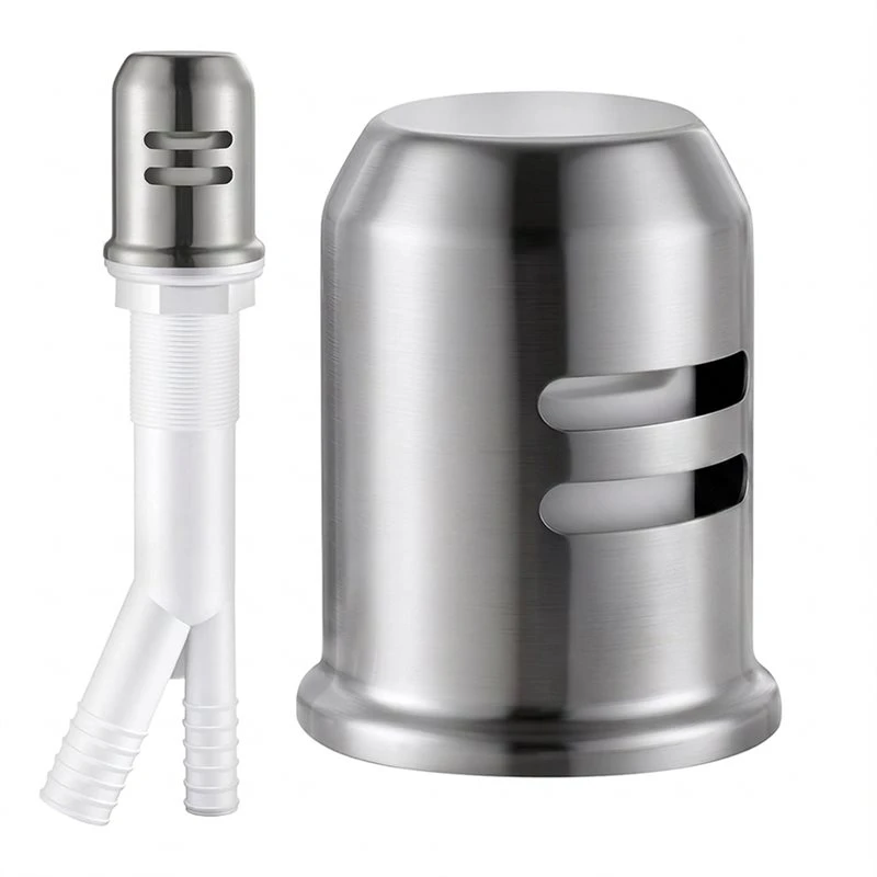 A006-Dishwasher Air Gap Replacement Kit With Brass Cover For Kitchen Sink- For Dishwasher Faucet System