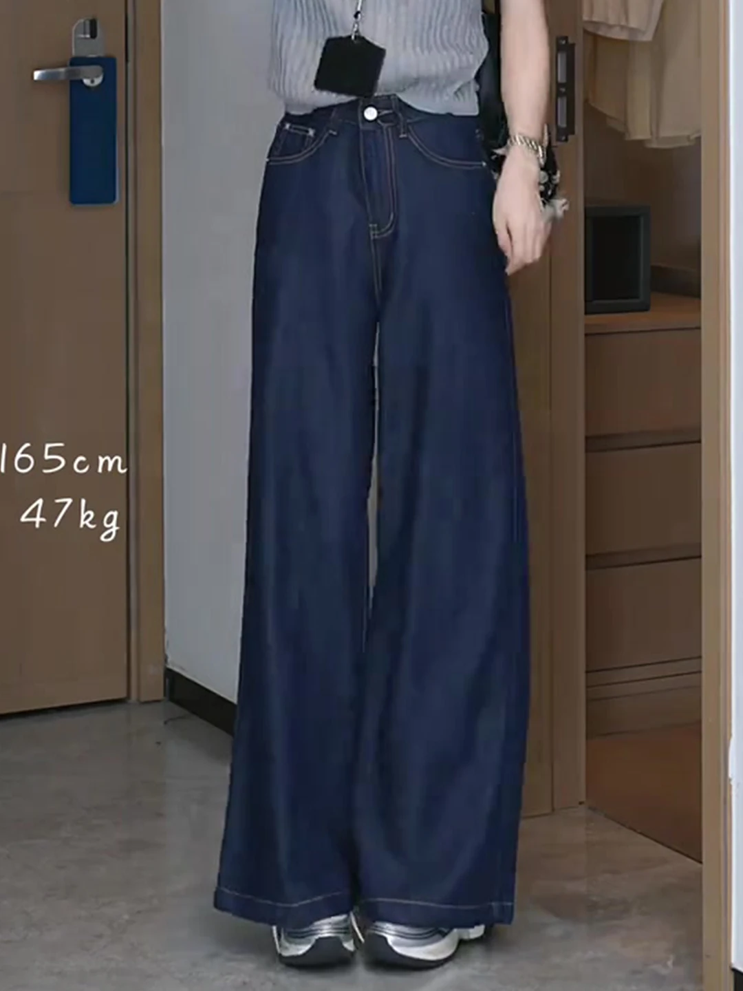 

Donna Women's High Waist Bell Bot Denim Jeans Spring Faion Conceal Mea Long Pants Ladies Sli Spicy Girls