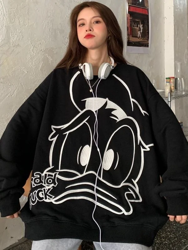 

Свободная женская толстовка с длинным рукавом в студенческом стиле, удобная верхняя одежда, корейская версия, осень-зима, новинка