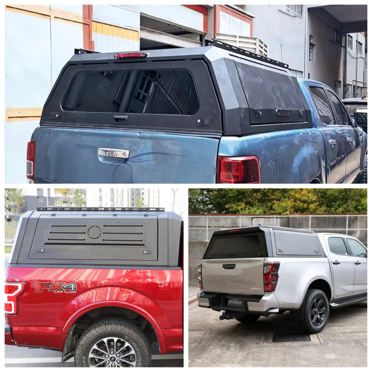 

Factory Wholesale Heavy Duty Hardtop Truck Canopy Topper Camper for F150 Ram 1500 Tacoma with Lockable Waterproof