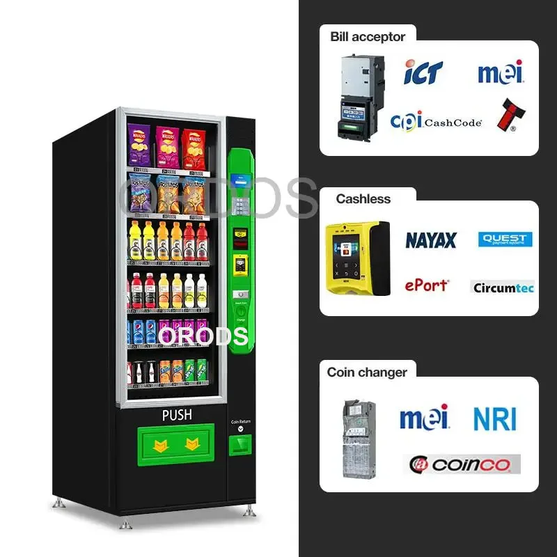 Inexpensive Small Cold Drink Mini Vending Machine 5 Inches Combo Vending Machine For Foods And Drinks