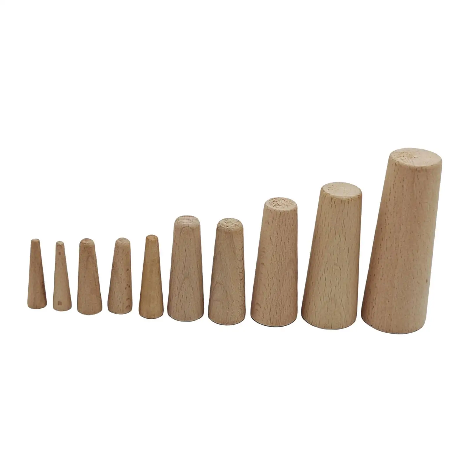 10 Pieces Boat Emergency Soft Wood Plugs Kit Thru Hulls Drain Stopper Assorted