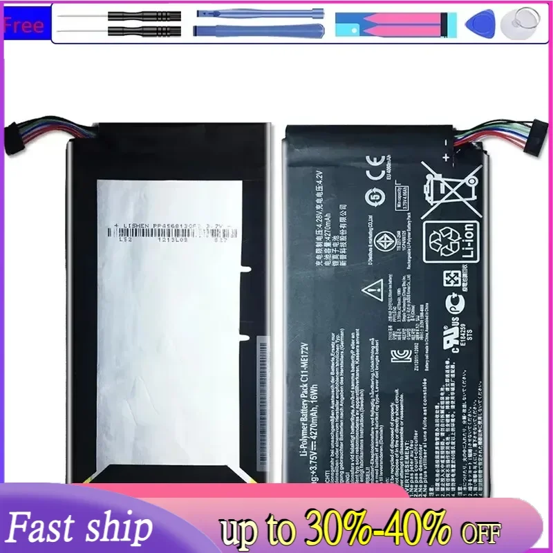 Bateria do tabletu 4270 mAh do tabletu Asus MeMo Pad ME172V ME172 K004 / ME371MG ME371, duża pojemność do długotrwałego użytkowania