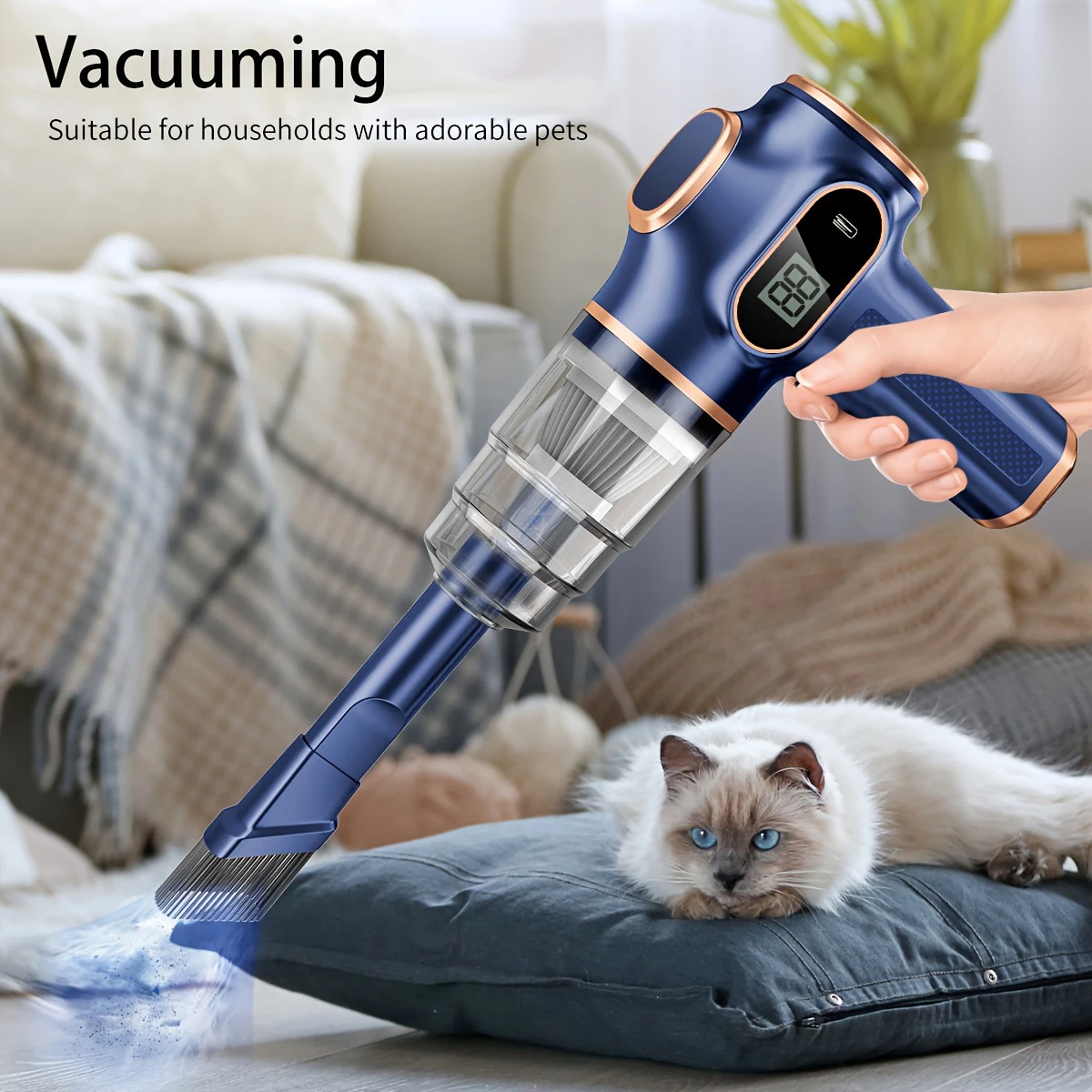 BELIBUY Portable Car Vacuum Cleaner Multifunctional Household Cleaning Machine High-Power Office Strong Carpet Cleaner Machine