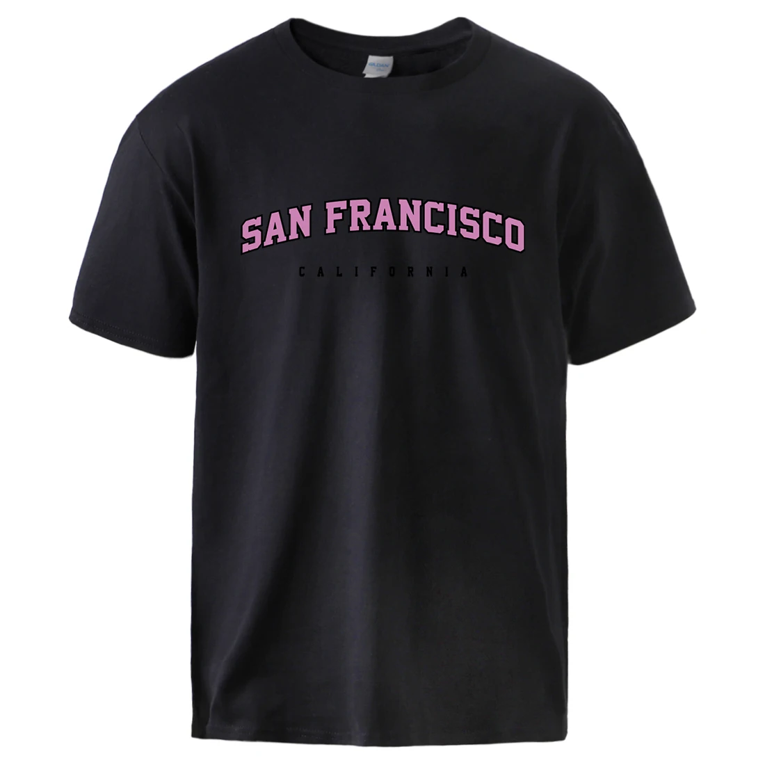 San Francisco California Letter Print Short Sleeved Male Basic Vintage T-Shirt Cotton Tide Streetwear Classic Creative T-Shirts