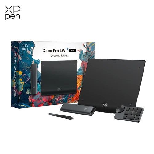 XPPen Deco Pro (Gen 2) Tableta gráfica World First 16K Niveles de presión X3 Pro Stylus Tableta de dibujo digital para dibujar diseño artístico