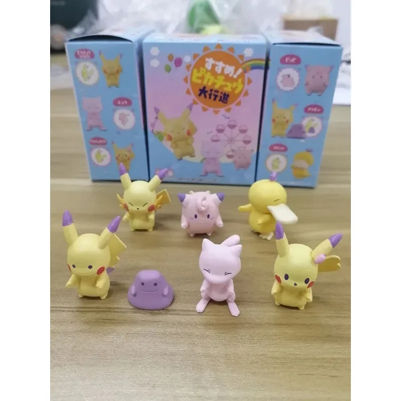 Pokemon Gashapon Capsule Toy Pikachu Pichu Ditto Igglybuff Japan Anime Figures Collectible Table Ornaments Children Gifts