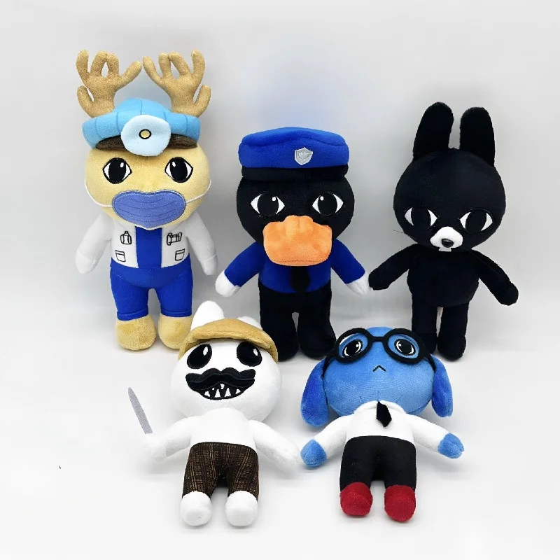 For Roblox Animal Hospital Horror Plush Doll Set Soft Stuffed Plushie Creepy Cute Game Merchandise Collectible Fans Gift view 3