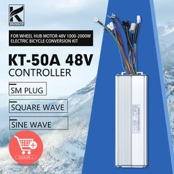 KUNTENG 50A Controller 3000W Ebike Squarewave/Sinewave KT Controller For Electric Bicycle Scooter E-bike Controller Accessies