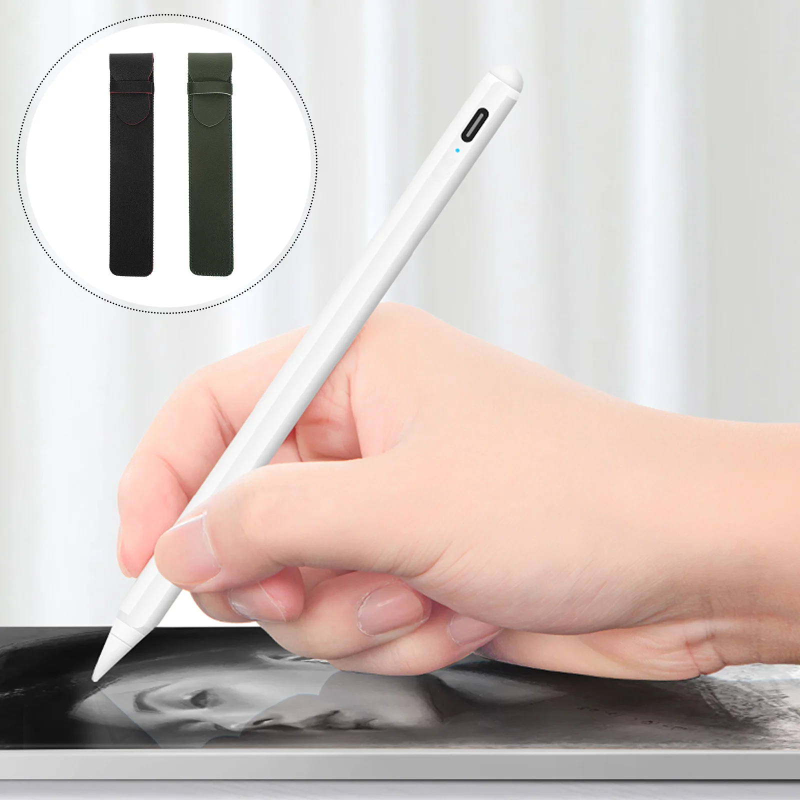 2 szt. Osłonka na rysik, ochronna nakładka z PVC na rysik dotykowy, gładki, antypoślizgowy uchwyt, odporny na zarysowania, akcesorium do rysika pojemnościowego