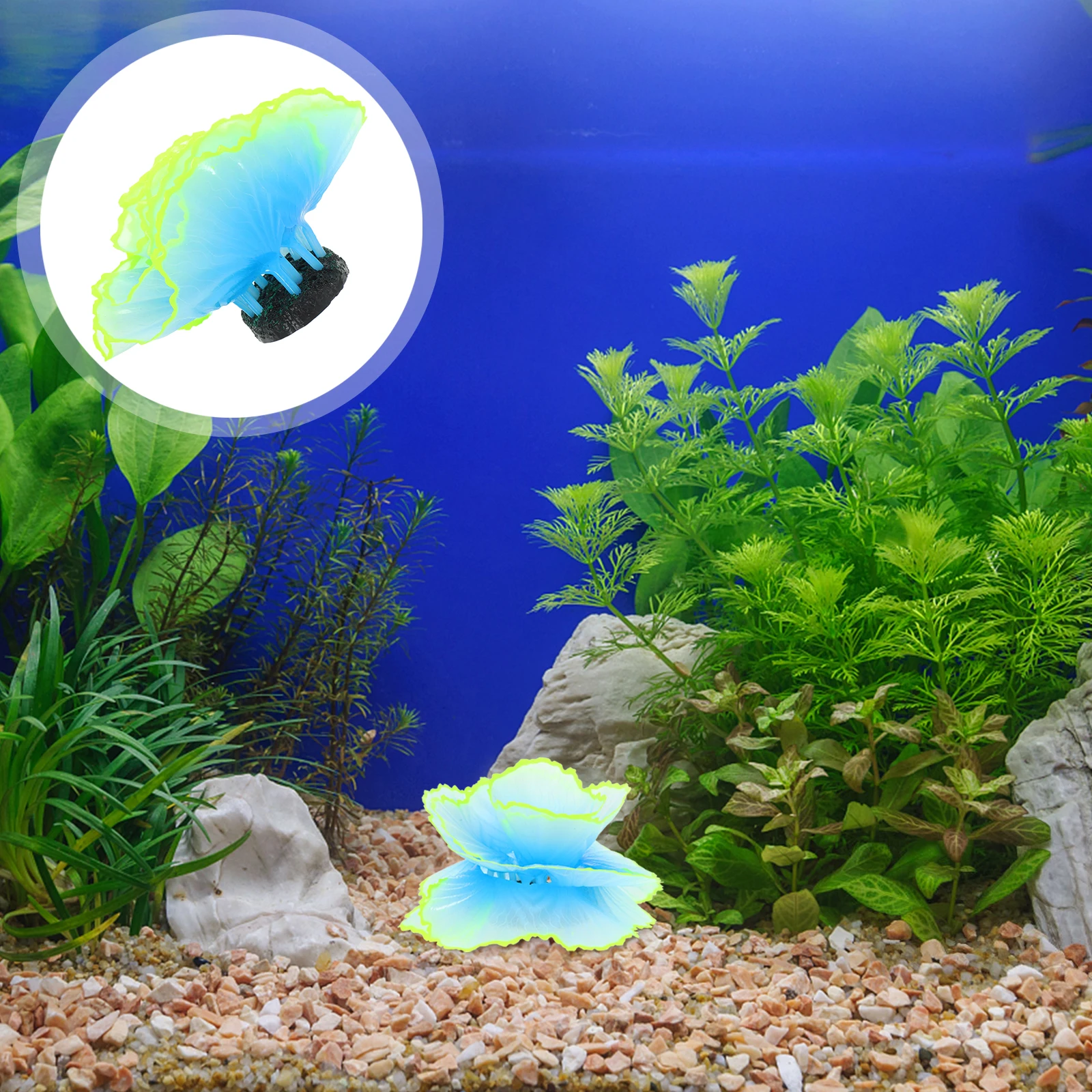 

Silicone Simulation Sculpture Decor Artificial Figure Landscape Fish Tank Decoration Ornament Fake Coral Sculpture Aquarium