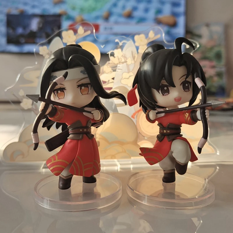 Patriarch Van Magie Dao Figuur Wei Wuxian Lan Wangji Q Versie Yu Jiao Bow Ride Beeldje Anime Model Speelgoed Kid Gift Desk Ornamenten