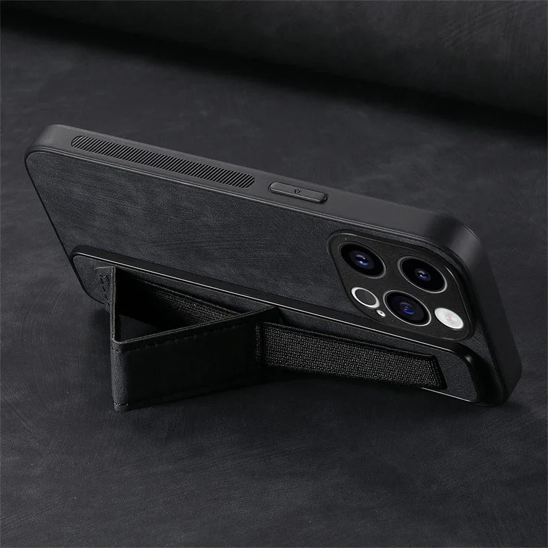 Leather Case For Xiaomi 15T 14T 13T 11T 13 Mi 11 Lite 5G NE 10T Pro 11i Wrist Strap Stand Holder Silicone Case Back Cover Funda