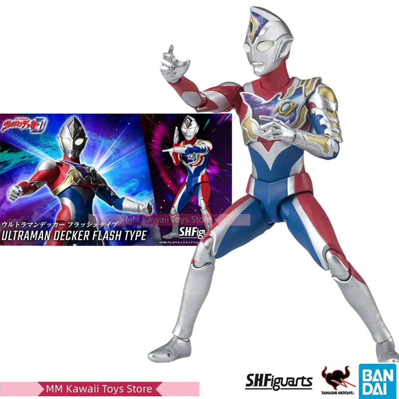 

Bandai Original BOX S.H.Figuarts SHF ULTRAMAN Decker FLASH TYPE Full Action Anime PVC Figure Model Kit Finished Toy Gift for Kid