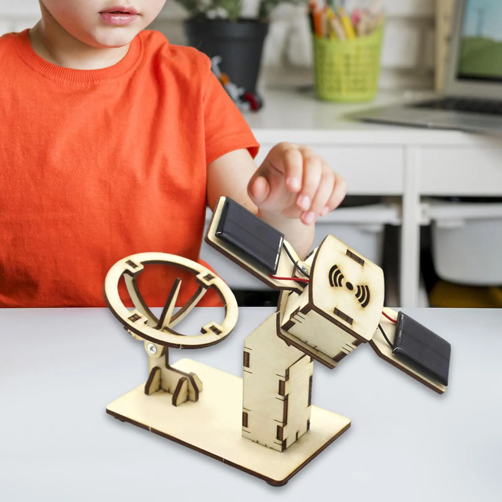 Science Experiments Kits Science Toy 3D Puzzles DIY Artificial Satellite Model for Teens Children Boys and Girls Kids Toys