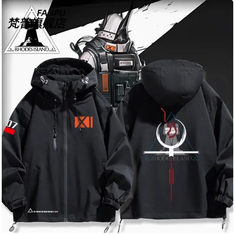 

Anime Arknights Mudrock Hooded Hoodie Cosplay Autumn Winter Men Women Coat Loose Jacket Tops