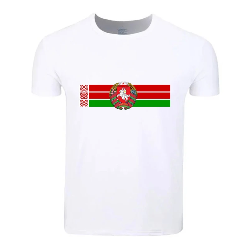 Belarus Belarusian Flag Cotton Students Summer T-Shirt Custom Casual Short Sleeve Men Women Boys Girls T Shirt Tees Kids Tshirt