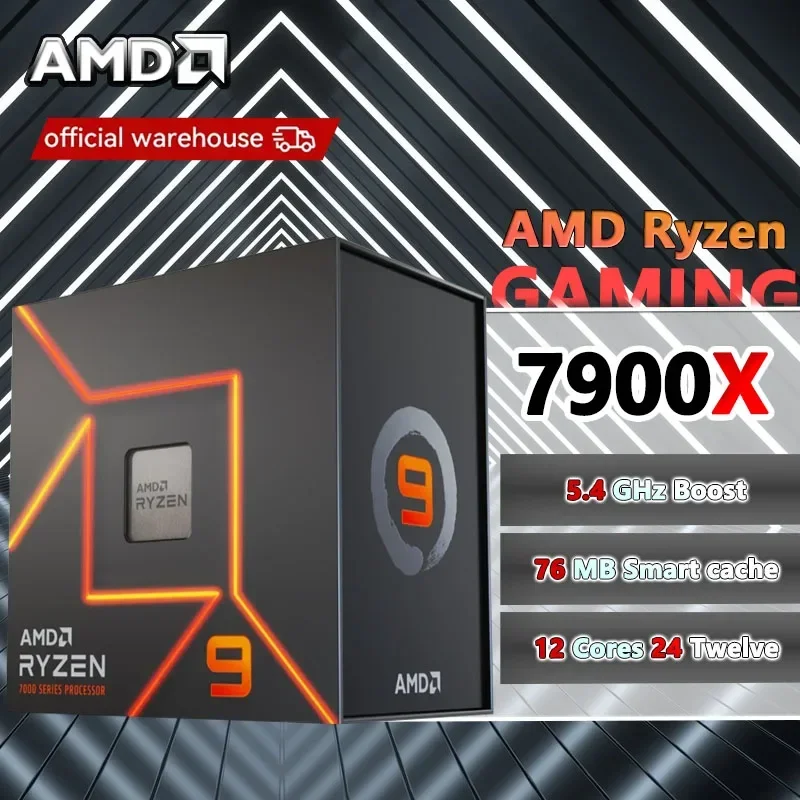 AMD R9 7900X Ryzen 9 7900X New Box without fan