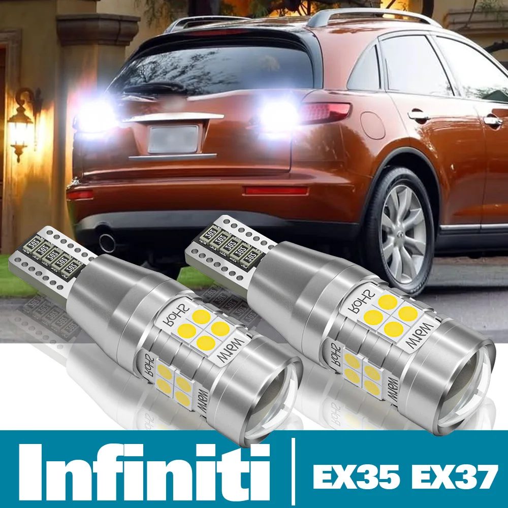 

2pcs LED Reverse Light For Infiniti EX35 EX37 Accessories 2008 2009 2010 2011 2012 2013 2014 Backup Back up Lamp