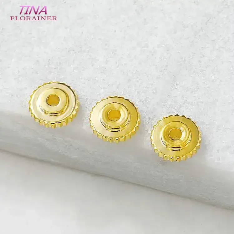 10PCS 6MM 14KGold Plated Brass Gear Wheel Spacer Beads Bracelet Beads High Quality Diy Jewelry Accessories