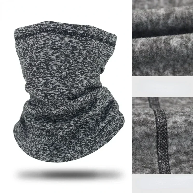 2024 New Windproof Winter Men\'s Scarf Neck Warmer Tube Fleece Balaclava Ski Mask Motorcycles Cycling Camping Hiking Scarves