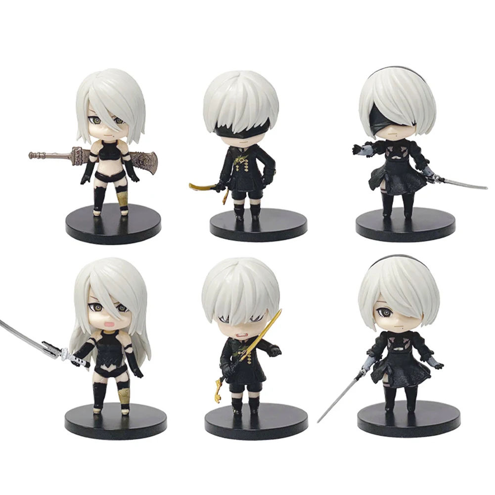 Figurka anime Nier A2 2B Yorha 9S automatyczna figurka akcji 2B 9S figurka model PVC edycja Q statuetka kolekcja ozdoba prezent z kreskówki