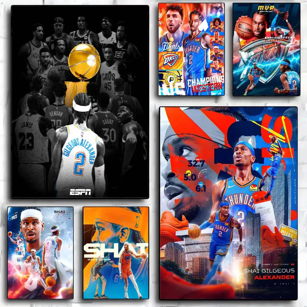 O-Oklahoma C-City T-Thunder N-NBA أنيمي الملصقات لزجة يتوهم الجدار ملصق لغرفة المعيشة زخارف للحانات ديكور جدران الغرفة #1