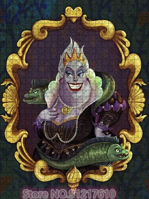 The Evil Queen Gaston Maleficent Ursula Doctor Disney Magic Mirror Villa 1000 Piece Puzzle Puzzle Game Holiday Gift