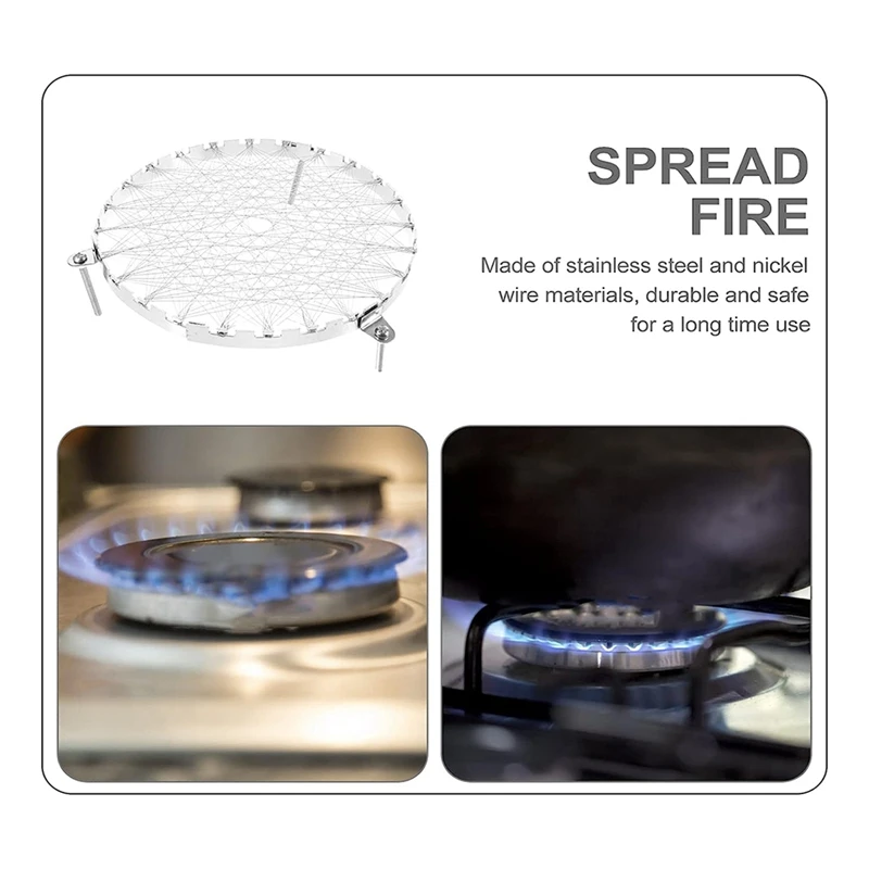 

Metal Brackets Gas Stove Diffuser Stainless Steel Mesh Diffuser Plate Heat Spreader Induction Diffuser Spare Parts