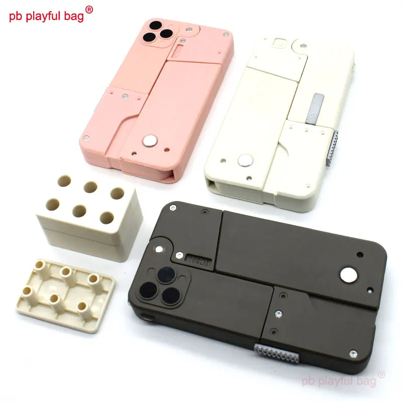 New Popular Entertainment Folding Mobile Phone Creative Deformation Folding Toy Gun Play Cool Phone 15 pro max 14 13 Gift IC380