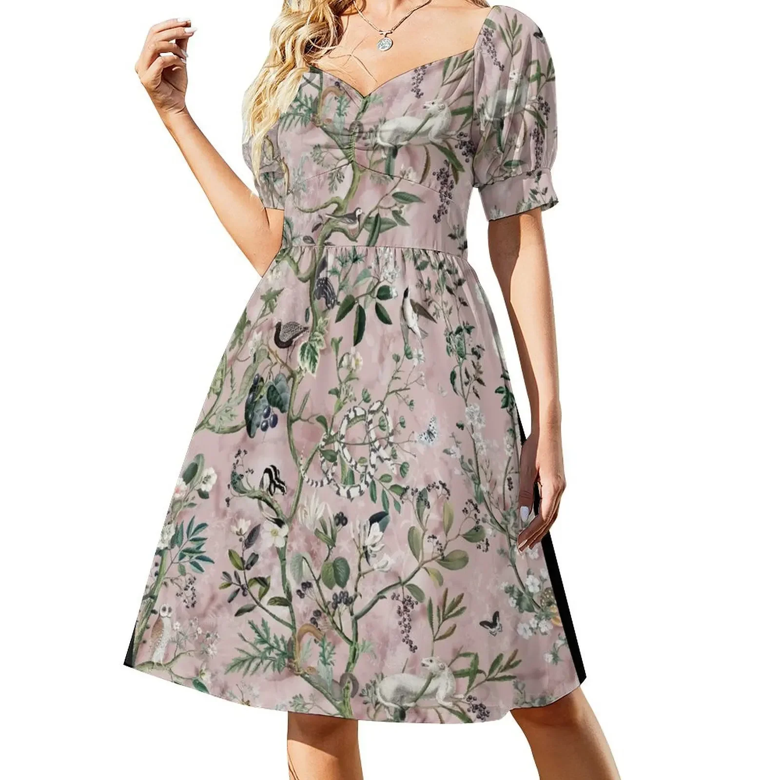 

Wild Future pink Short-Sleeved Dress prom dresses 2025 sensual sexy dress for women evening dress