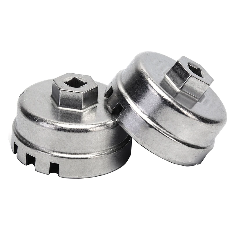 64.5mm Universal Housing Aluminum Oil Filter Wrench Cap Socket Remover Tool for Lexus Toyota Lexus Corolla Highlander RAV4 Camry