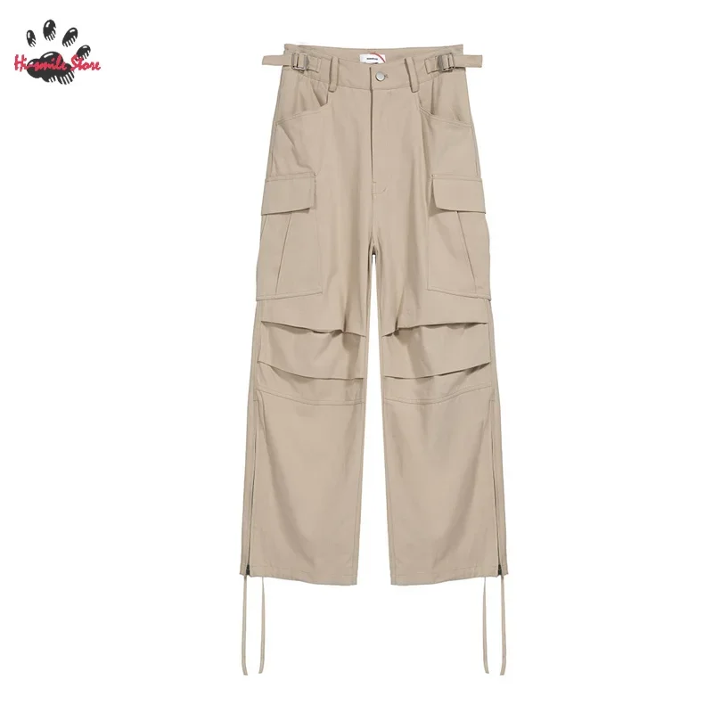 NONNOD Pants Side Zip Cargo Trousers Multiple Pockets Oversize Streetwear Vintage Men Woman Hip Hop Good Quality