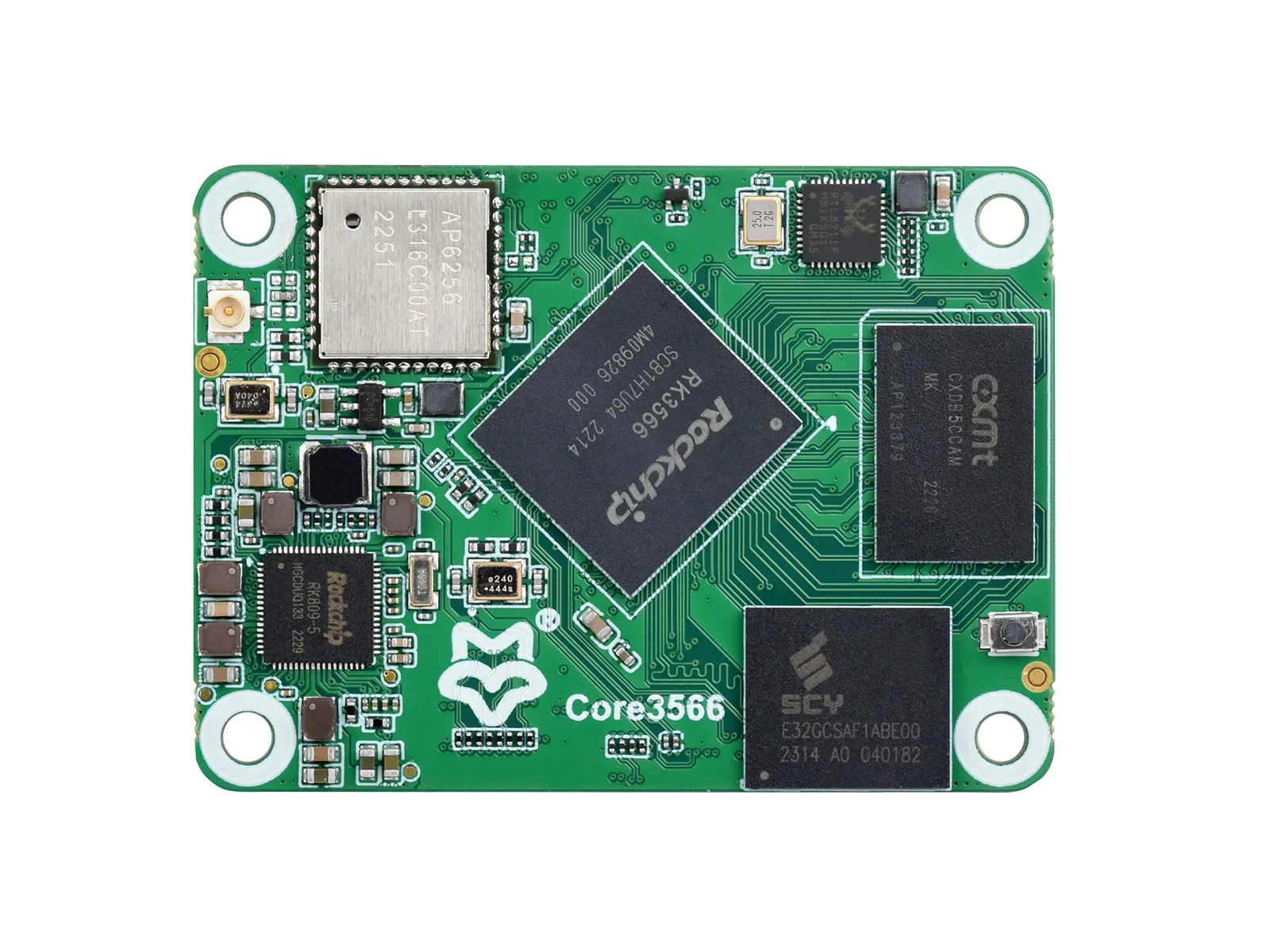 

Compatible With Raspberry Pi CM4, Core3566 Module, Rockchip RK3566 Quad-core Processor, Options For RAM / eMMC/ Wirelessg