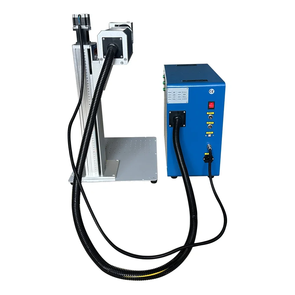 3 Red Lights Auto Foucs Fiber Laser Marking Machine JPT MOPA M7 60W 100W Raycus 20W 30W 50W Metal PVC Stainless Engraving
