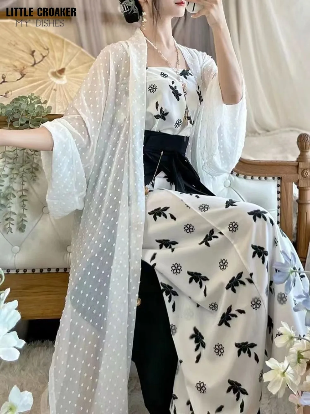 Antique Style Chinese Dress Traditional Hanfu Clothing Ancient Costume Retro Women Hanfu Modern Style Summer Women\'s Suit