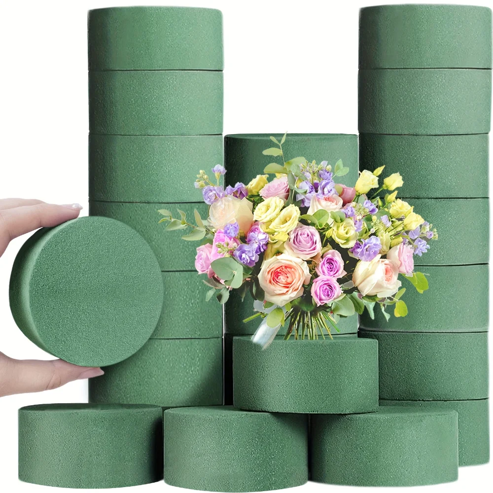 

Green Wet/Dry Floral Foam Blocks Heavy-Duty Wet Florist Foam Party Event Decorations Preservative-Ready Flower Arrangement