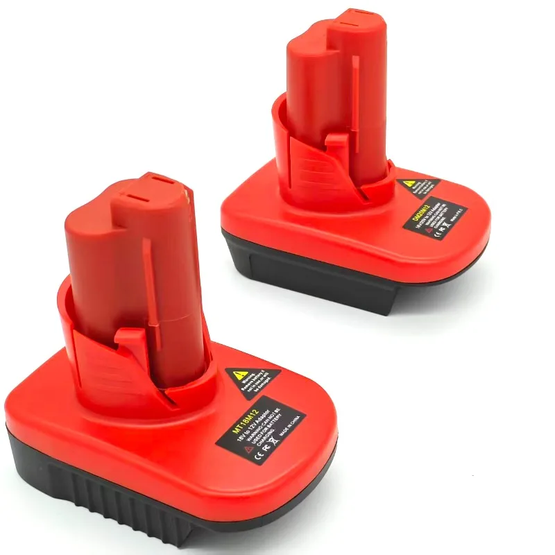 

Адаптер DM20M12 MT18M12 для литиевых батарей Milwaukee/DeWalt/Makita 18 В/20 В, преобразующий в аккумуляторные инструменты Milwaukee M12 12 В