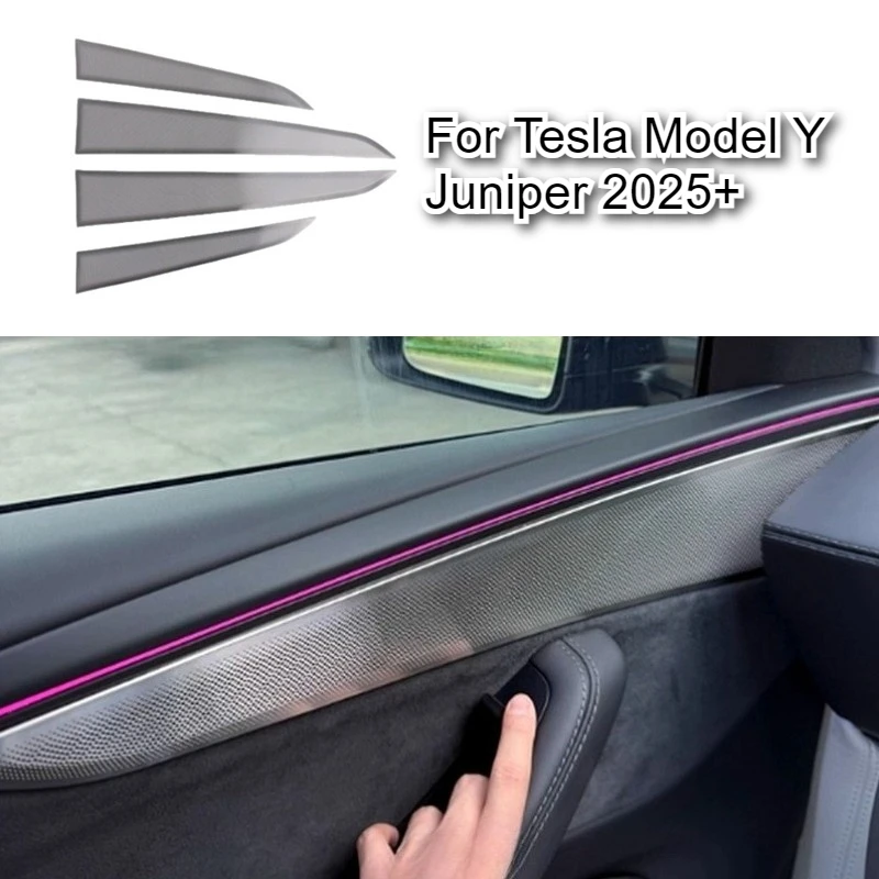 

Front Rear Door Panel Speaker Covers for Tesla Model Y Juniper 2025 Stainless Steel Horn Decorative Cover Stickers Accessories