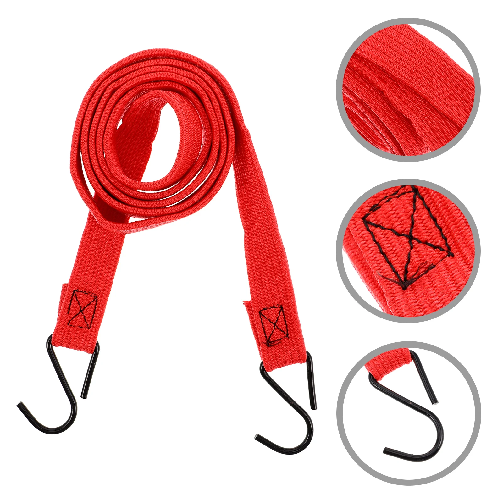 

Heavy Duty Bungee Cord With Hooks 1500Lb Break Strength For Motorcycle Bicycle Trailer Tie Down Lashing Straps Dirt Bike Rock
