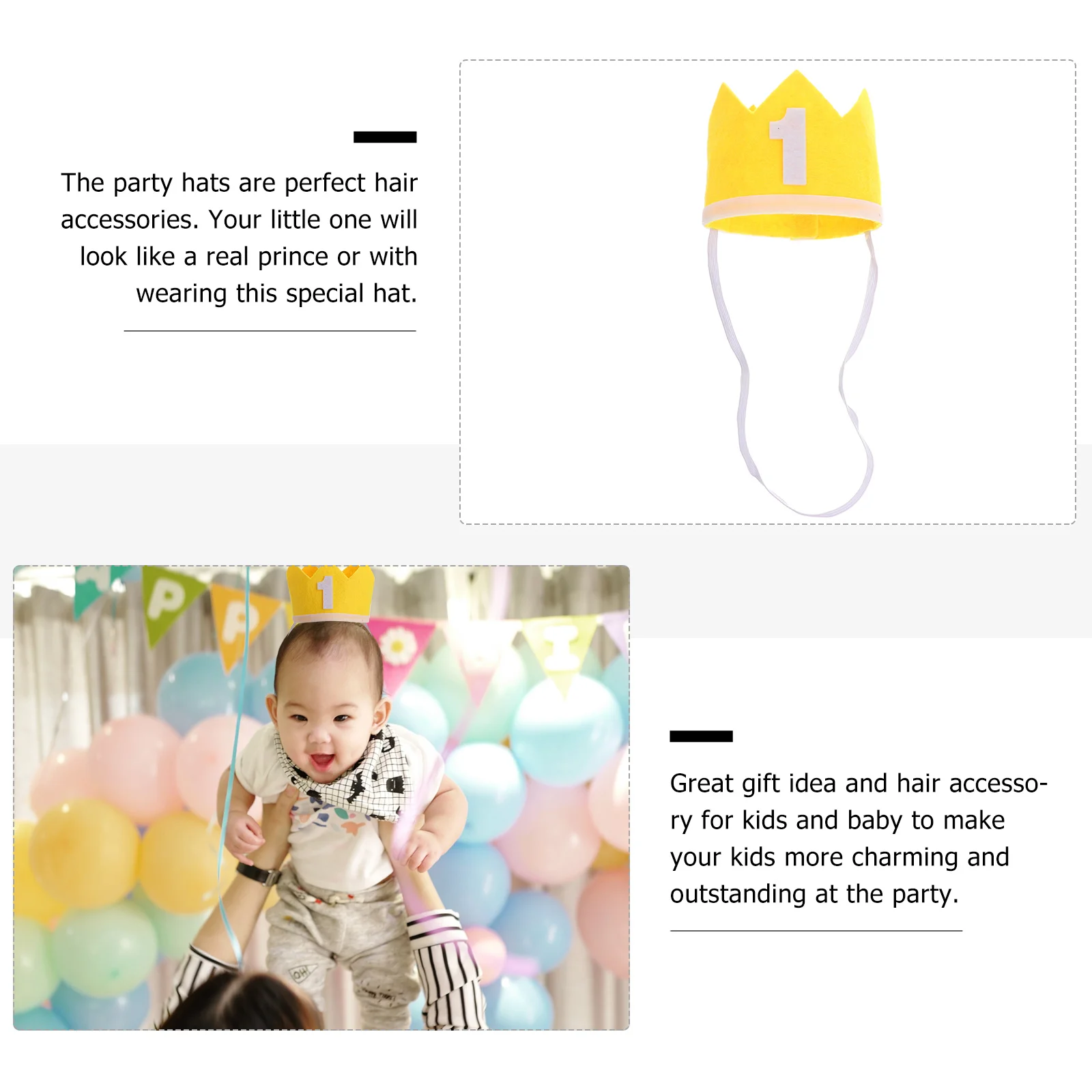 1 قطعة قبعة عيد ميلاد الاطفال البرتقال القماش تاج تصميم غطاء الرأس حفلة للاحتفال بعيد ميلاد زي ملحق صور الدعامة ديكور