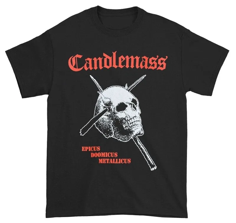 

New Candlemass Epicus Doomicus Metallicus Heavy Metal Band T-Shirt American Street Short Sleeve Men Women High Quality Top