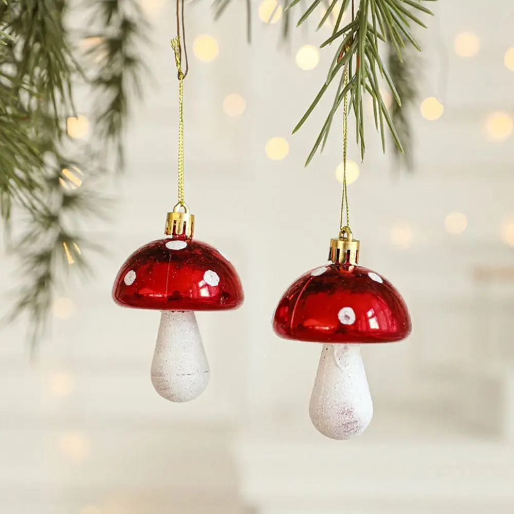 2PCS Red&white Christmas Hanging Decoration Plastic Camera Owl Christmas Tree Ornament Festival Shopwindow Xmas Baubles