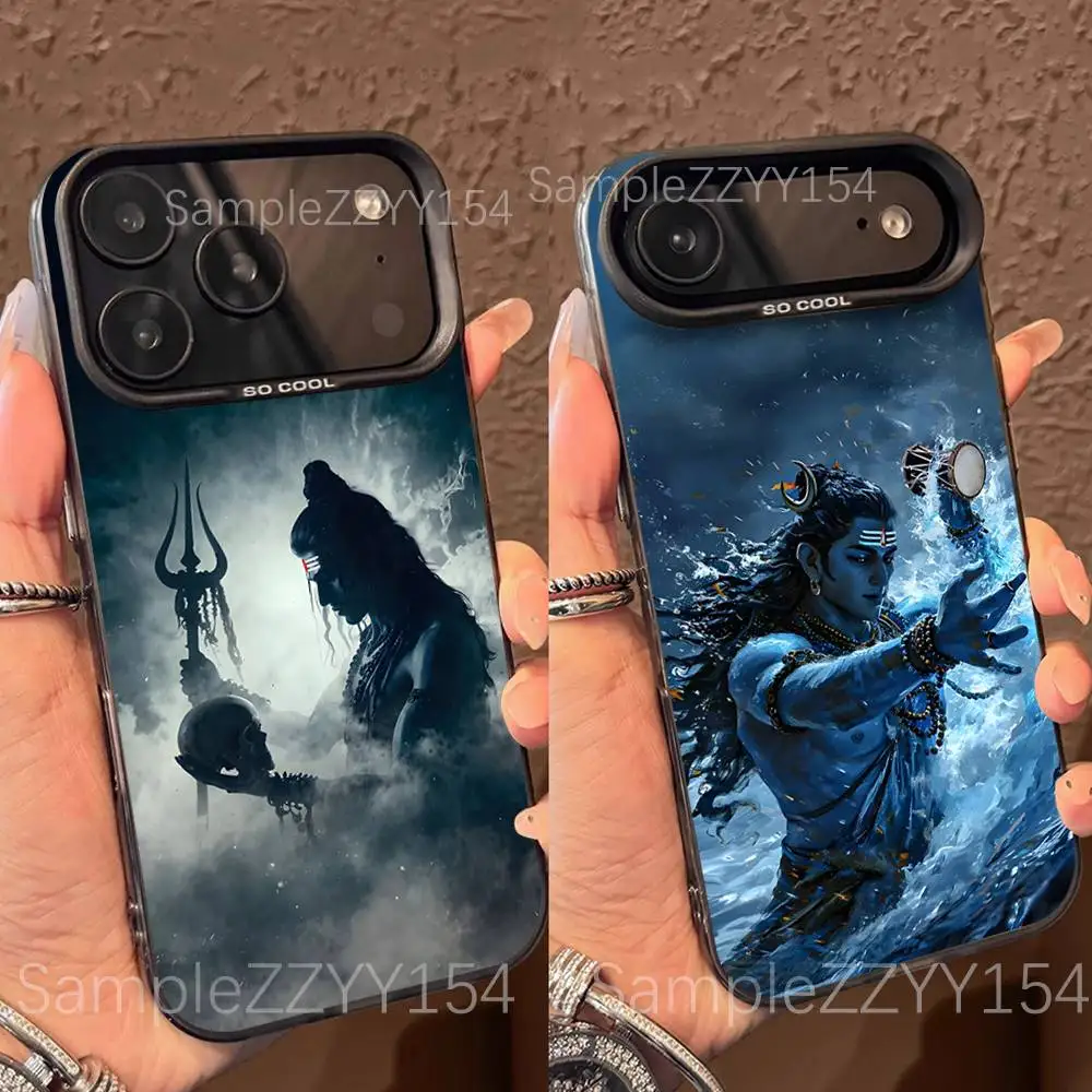 

Lord Shiva M-Mahadev India Phone Case For IPhone 15,16,17,13,14,11,12,Pro,Max,Plus,E,Air,Mini Gray Matte Shockproof Back Cover