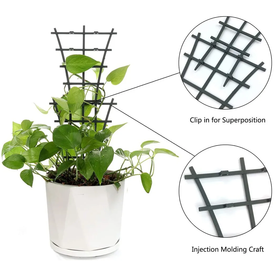 2 Pack Lightweight Trellis Frame for Tomato Cucumber Sweet Peas Clematis and Other Climbing Plants Indoor Compatible