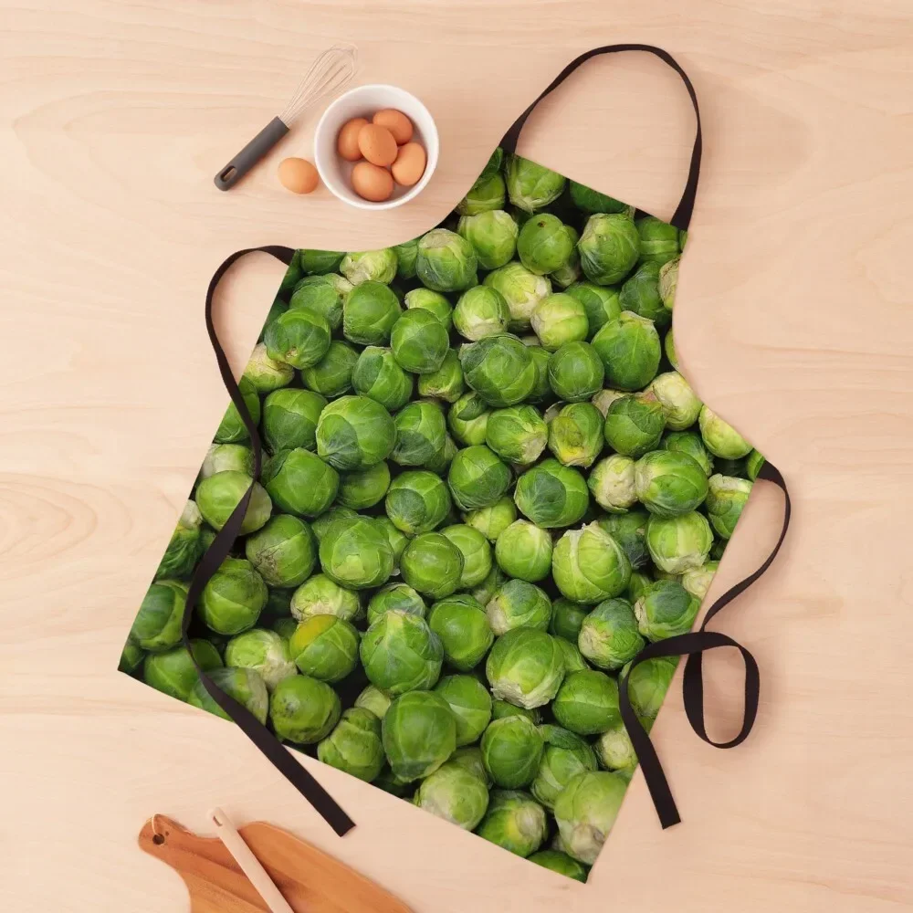 

Brussels Sprouts Apron for women with pocket Kitchen Items Kitchen New 2022 Year Novelties Kitchen And Home Apron