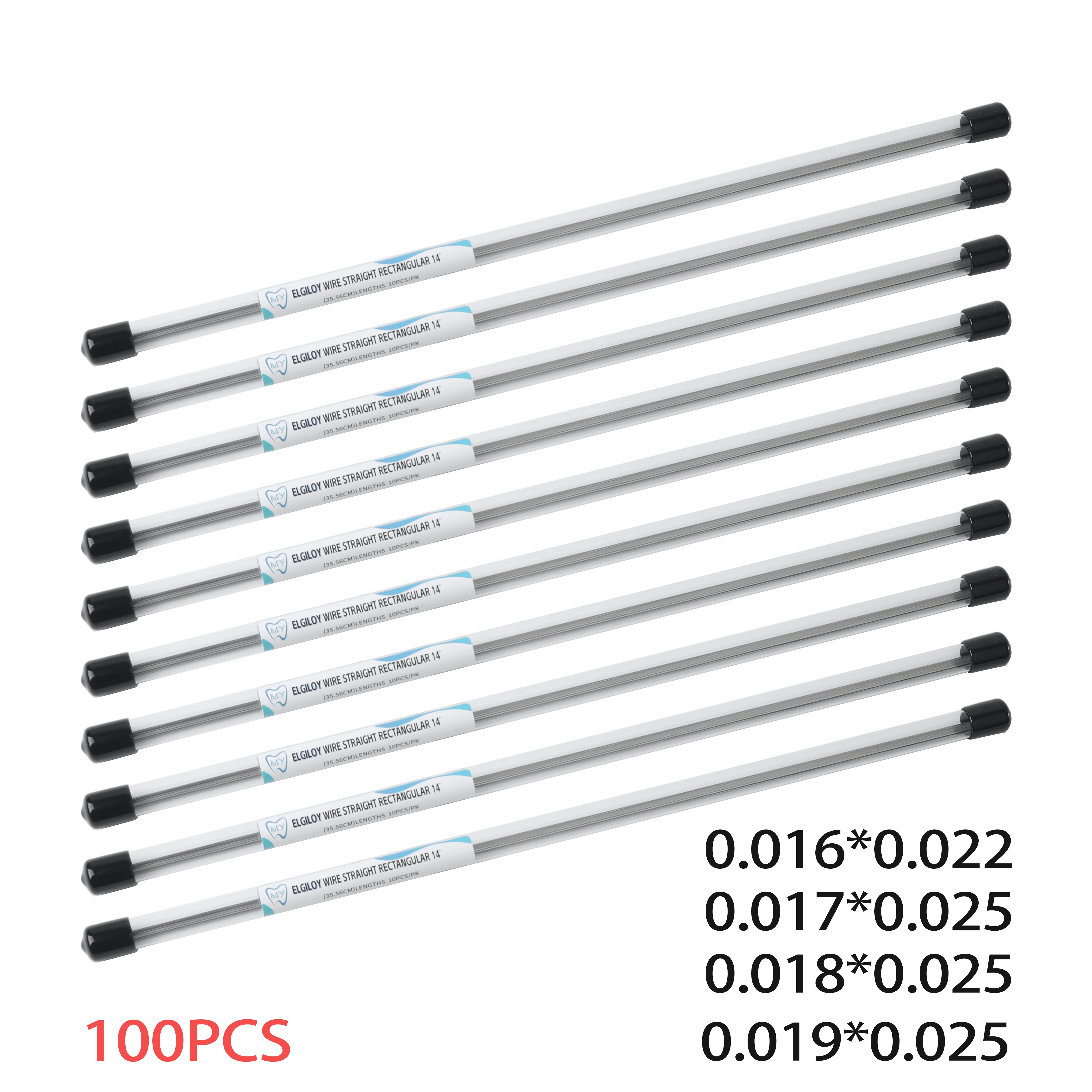 

100Pcs Professional Elgiloy Orthodontic Wires Four Tempers Blue Yellow Green Red As-Drawn or Heat Treated CE