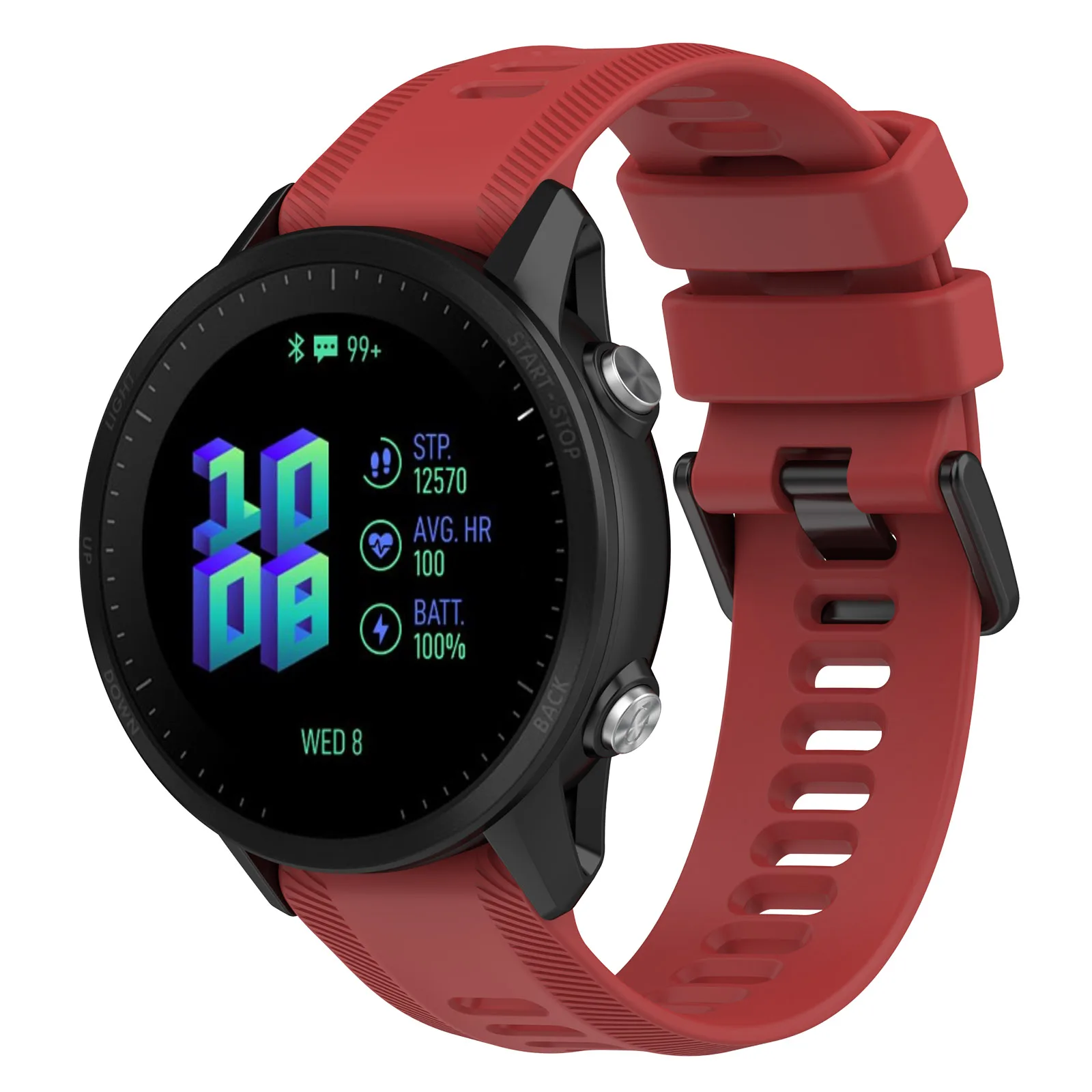 Dây Silicone Dây Cho Garmin Forerunner 955 945 935 Fenix 5 6 6 Plus 6 Pro Thể Thao Dây Đeo Đồng Hồ Vòng Tay Dây Đeo Thay Thế Correa